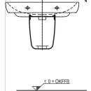 Geberit M100 Halbsäule inklusive Bef. für Waschtisch weiß