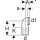 Geberit PE Wand-WC-Bogen 90Grad, für senkrechte Montage DN90/90