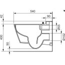 TECEone WC-Keramik mit Duschfunktion Tiefspüler, weiß