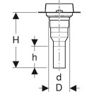 Geberit Rohbauset Cleanline f Rinne Cleanline Abgang senkrecht DN50