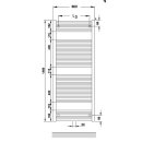 Zehnder O100 Badheizkörper 1469x600mm weiß (RAL 9016)