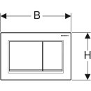 Geberit Betätigungsplatte Omega30 f 2-Mengen-Ausl....