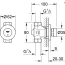 Grohe Selbstschl. Durchgangsv Euroeco CT f. UP-Mont. Laufzeit einstellb. VC VC