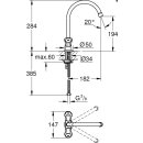 Grohe Zweigriffarmatur Spültisch Costa mit...