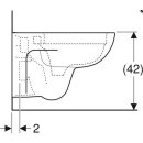 Geberit Wand-Tiefspül-WC Renova spülrandlos 540mm Ausladung weiß