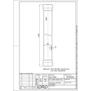 LORO-X-Rohr 00120. DN 50x1000mm, mit 2 Muffen