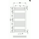 Zehnder O100 Badheizkörper 1217x600mm weiß (RAL 9016)