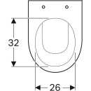 Geberit Stand-Tiefspül-WC Renova 475mm Ausladung, Abgang waagerecht weiß