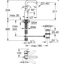 Grohe WT-Hebelmischer Essence NEU L-Size, schwenkbarer...