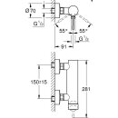 Grohe Brause-Hebelmischer Essence NEU Wandmontage,...