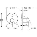 Grohe Fertigmontageset Wanne Essence für SmartBox...