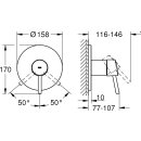 Grohe Fertigmontageset Brause Concetto für SmartBox...