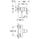 Grohe Einhandmischer Brause Eurosmart C Wandmontage verchromt