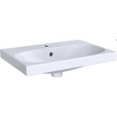 Geberit Waschtisch Acanto Compact mit Hahnloch mit ÜL 600x420mm weiß-alpin