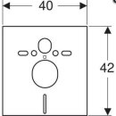 Geberit Schallschutz Set weiß, für Wand-WC und Wand-Bidet