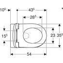 Geberit Wand-Tiefspül-WC Renova Set m WCSitz Bef. v. un. 540mm Ausld. weiß