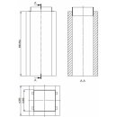 Atec Schachtelement 600 mm L90 PolyCase inklusive...