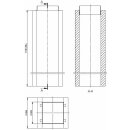 Atec Schachtelement 1195 mm L90 PolyCase inklusive...