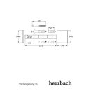 Herzbach LOGIC XL 2 Unterputzverlängerung 40 mm