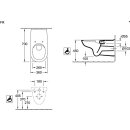 V+B Wand-Tiefspül-WC Vita O. NOVO randlos längerer Zulauf 360x700mm weiß