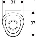 Geberit Urinal Preda mit integr. Steuerung Netzbetrieb