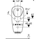 Geberit Urinal Preda mit integr. Steuerung Netzbetrieb