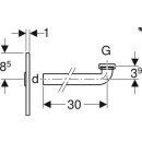 Geberit Fertigbauset f WT-Elem. m UP-Siphon G 11/4 Kst...