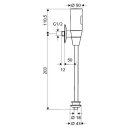 Schell O200 Infrarot Urinal Spülarmatur Batterie 1/2 AG m Schubrosette verchromt