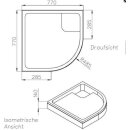 Schedel S100 Brausewannenträger f S100 Acr. Viertel...