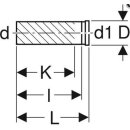 Geberit PE Anschlussstutzen mit Steckmuffe, für Wand-WC DN100/ 90