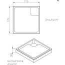 Schedel Brausewannenträger 800 x 800 x 35