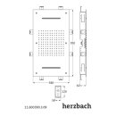 Herzbach LIVING SPA Deckeneinbau Farblicht-Regenbrause...