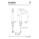 Herzbach DEEP Waschtisch-Einlochbatterie XL-Size