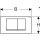Geberit Betätigungsplatte Twinline30 f 2-Mengen-Spül. we / hochgl. VC