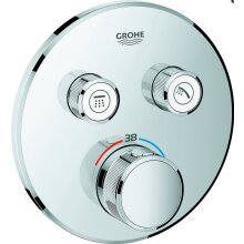 Grohe Unterputzmischer SmartControl 2 Absperrventile, rund, verchromt