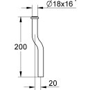 Grohe Spülrohr für Urinal d= 18mm 200 lang VC...