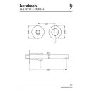 Herzbach DESIGN iX PVD Waschtisch-Unterputzbatterie...