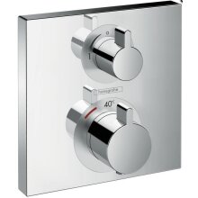 HG Fertigset Thermostat Ecostat Square für 1 Verbraucher verchromt