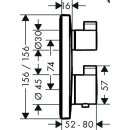 HG Fertigset Thermostat Ecostat Square für 1 Verbraucher verchromt