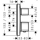 hansgrohe Fertigmontageset Thermostat Ecostat E für...