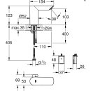 Grohe WT - Elektronikm. BauCosmopolitan f Batterie m Temperatureinstell. chrom