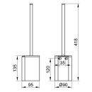 Keuco Toilettenbürstengarnitur Plan komplett...