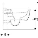 Geberit Wand-Tiefspül-WC iCon spülrandlos 530mm Ausladung weiß