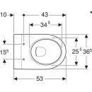 Geberit Wand-Tiefspül-WC iCon spülrandlos 530mm Ausladung weiß