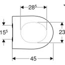 Geberit WC-Sitz slim iCon antibakt. m Absenkaut. u QR Scharnier we