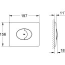 Grohe Abdeckplatte Skate Air 2-Mengen o Start/Stopp Bet. 197x156mm VC