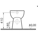 Vitra C100 Stand-Flachspül-WC 460mm hoch weiß