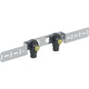 Geberit Anschlusswinkel FlowFit 90G zwei L 52mm DN12 16mm...