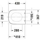 Duravit WC-Sitz Happy D.2 Scharniere edelstahl mit Softclose weiss
