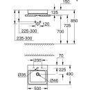 GROHE Aufsatz-WT Cube Keramik 39478 50cm PureGuard...